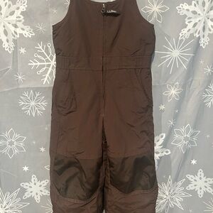 L.L. Bean Kids' Dark Brown snow pants